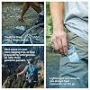 P&G Purifier of Water Portable Water Purifier Packets. Emergency Water Filter Purification Powder Packs for Camping, Hiking, Backpacking, Hunting, and Traveling. (4 Packets)