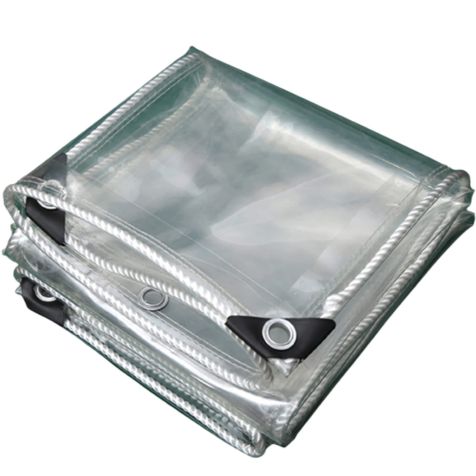 Lona transparente de PVC 0.35 mm impermeable para toldo de patio