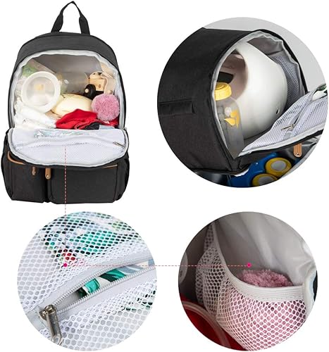 Miniatura 2 de Mochila para extractor de leche  Mochila de trabajo al aire libre con compartimento para laptop de 13 pulgadas que se adapta a la mayoría de los