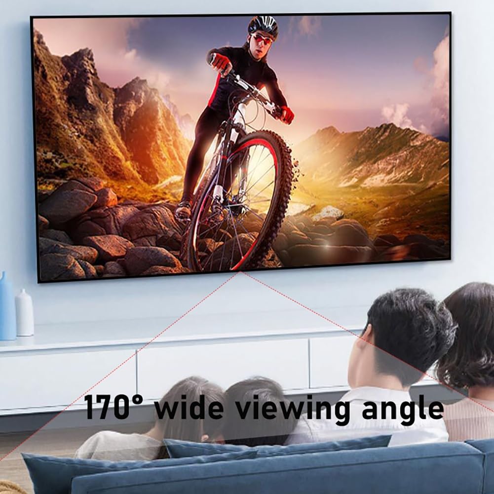Amazon | 92インチ プロジェクター スクリーン 固定フレーム 4K/8K 