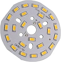 Vista 6 de Bettomshin Módulo de chip LED, tablero de aluminio, 12W 300mA blanco cálido 3000K lámpara de reflector de alta potencia, 2.56 pulgadas de diámetro