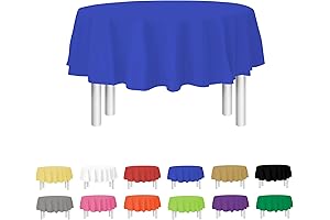 evershine 12 Pack Heavy Duty Clear Plastic Table Covers