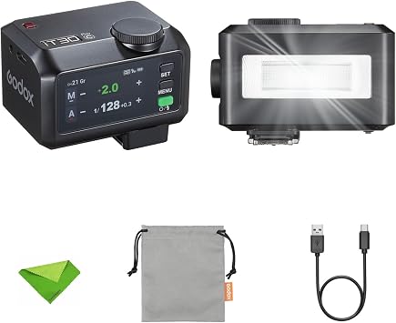 Godox iT30Pro C iT30Pro-C TTL Flash for Canon Camera, GN15 1.5s Recycle Time, 560 Full Power Flash, 1/8000 HSS, 2.4G Wireless, Built-in Lithium Battery, 2.8 Full-Color Touchscreen Speedlight (Black)