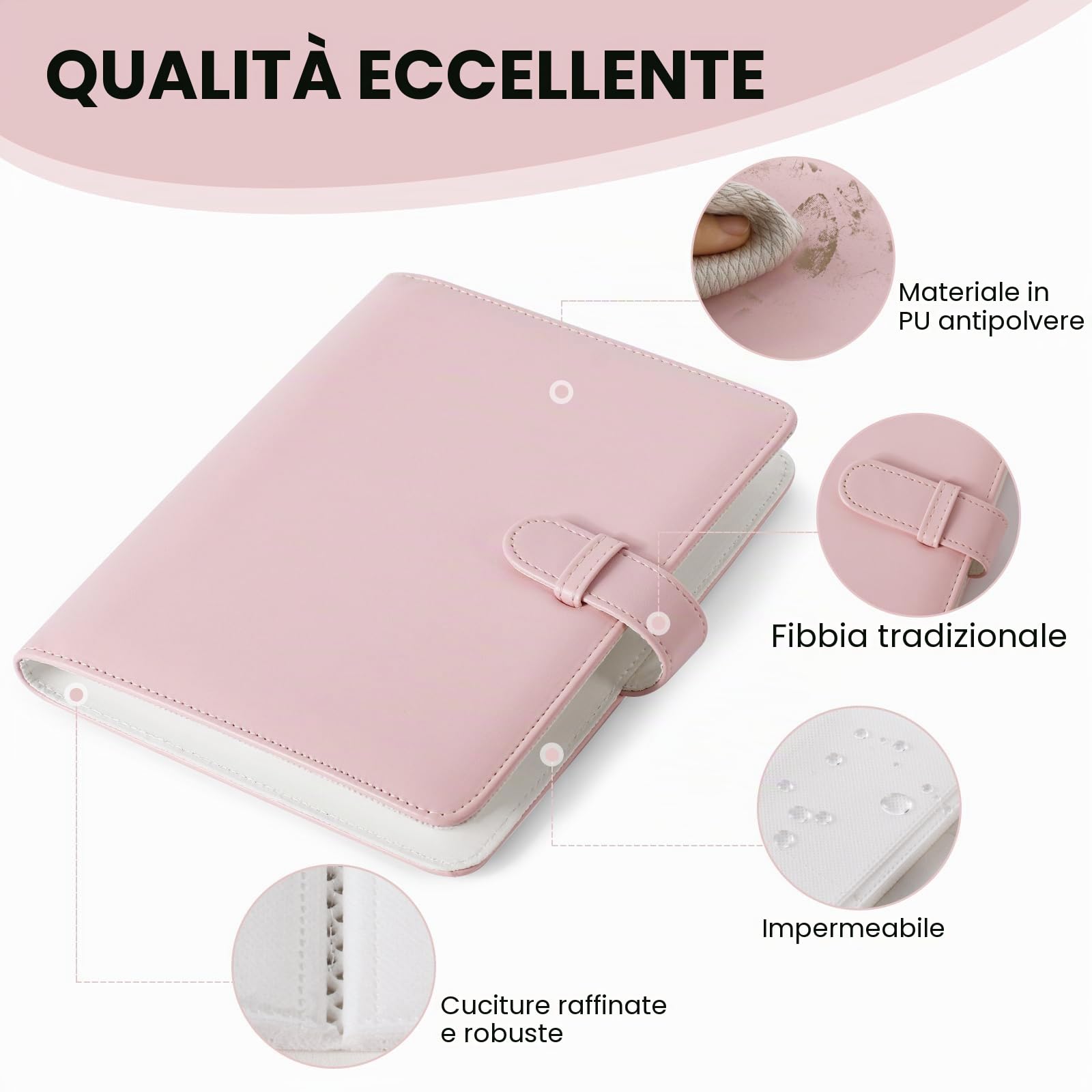 Album Fotografico 256 Tasche, Mini Album Fotografico per 3 Inch Film per Fujifilm Instax Mini 7s 8 8+ 9 11 25 26 50s 70 90 Film, per Papier Photo Polaroid Zink, per Appareil photo instantané Kodak