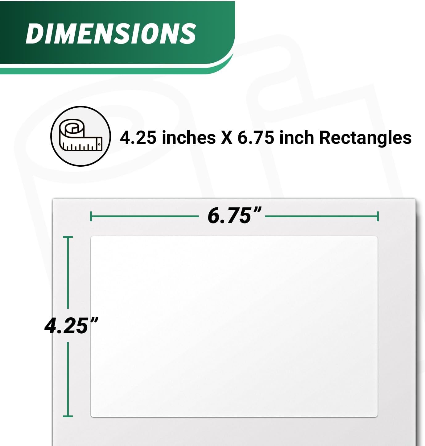 4.25" x 6.75" (4-1/4" x 6-3/4") Blank Stamps.COM SDC-1200 Shipping Labels, White - 2 Labels/Sheet, 150 Sheets (300 Total) - Laser & Inkjet Printable, Strong Adhesive, Water Resistant