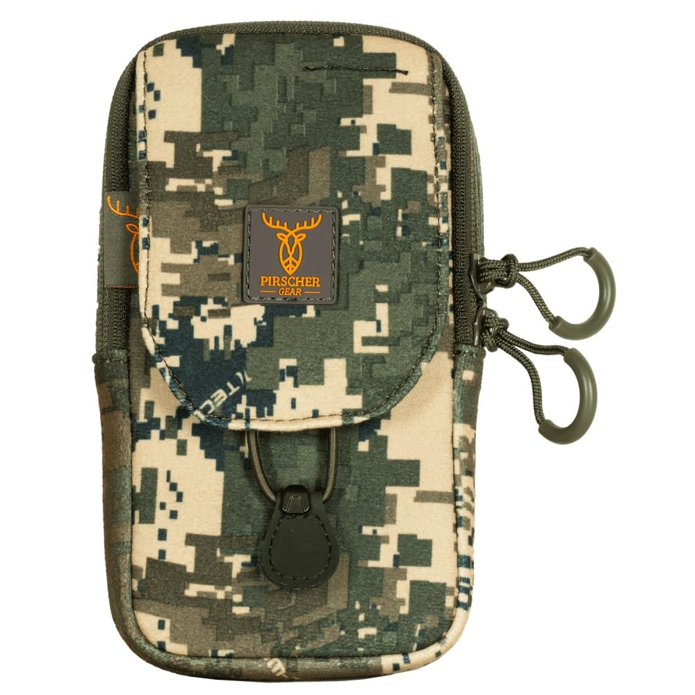 Multi-Tasche (Optimax 2S) für Fernglastasche, Bino Harness - Universaltasche, Handytasche für die Jagd und Pirsch, geräuschlos, getarnt, Camo, Molle, modular