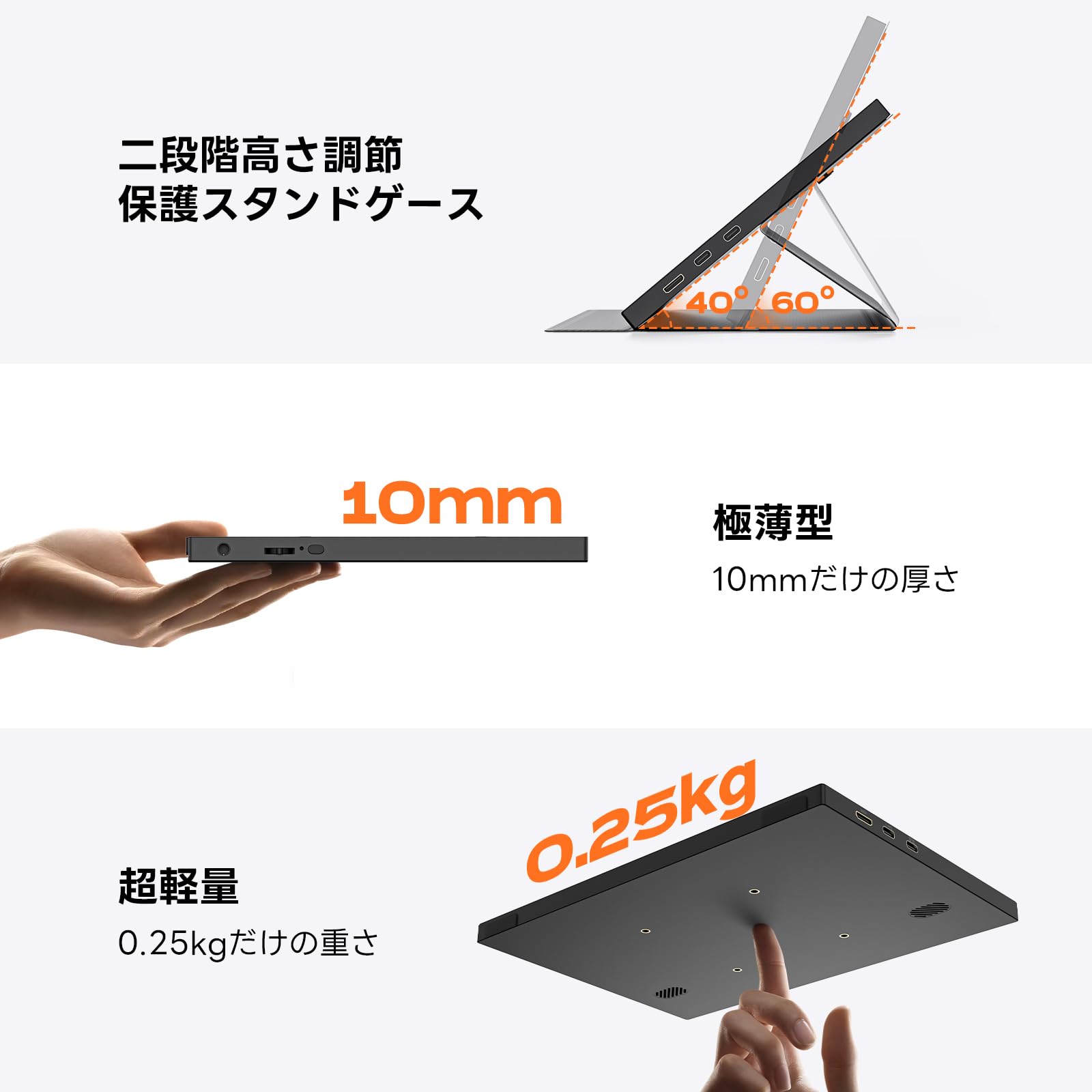 Amazon.co.jp: 【2026モデル】モバイルモニター Omiodo 10.5インチ 超