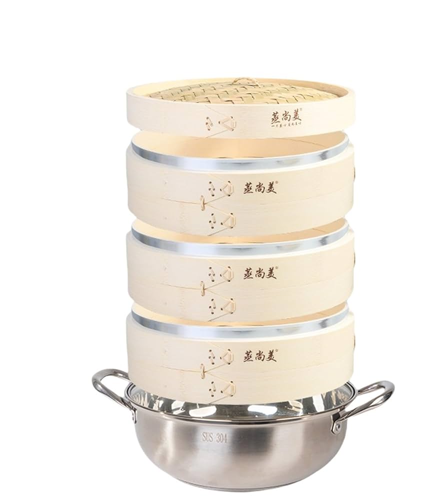 Amazon | Tonain ih対応 【鍋つき】 鍋付き28cm/30cm・蒸篭26cm
