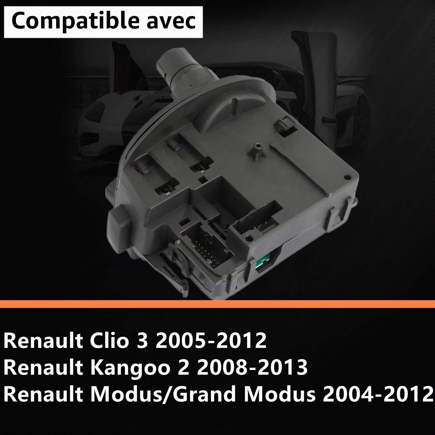 Commodo Interrupteur Essuie-glace Radio (bluetooth) Compatible avec Clio 3 2005-2012 Kangoo 2 Modus 8201590631 8201359195 7701068115