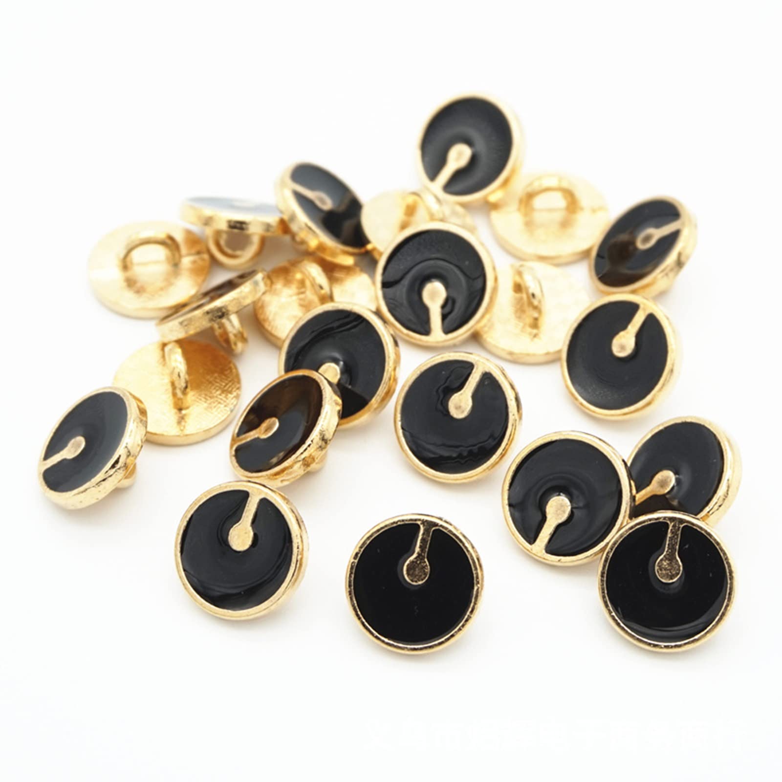 Bottoni In Metallo Dorato Con Gambo A Forma Di Fungo – Confezione Da 10, 15 Mm, Con Decorazione A Olio, Per Scrapbooking E Abbigliamento