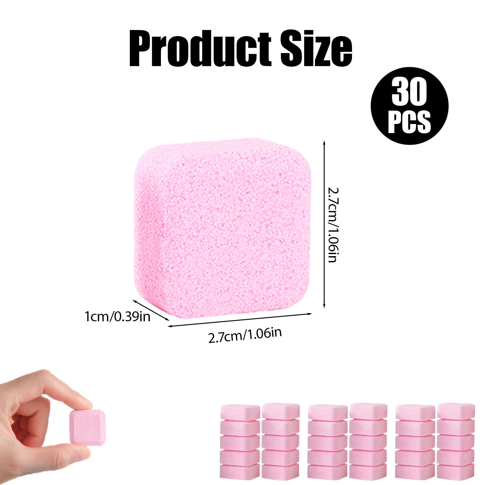 30 sztuk tabletek do czyszczenia WC, tabletki do czyszczenia toalety, dodatkowe tabletki do czyszczenia toalety – dodatkowe tabletki do czyszczenia toalety przeciw osadzaniu się kamienia i kamienia