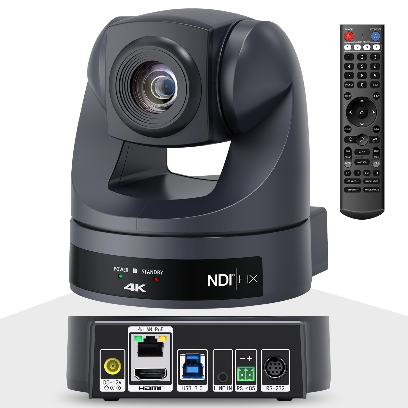 Amazon.com: HCSTVCON 4K NDI PTZ Camera 20X, HDMI USB LAN Outputs