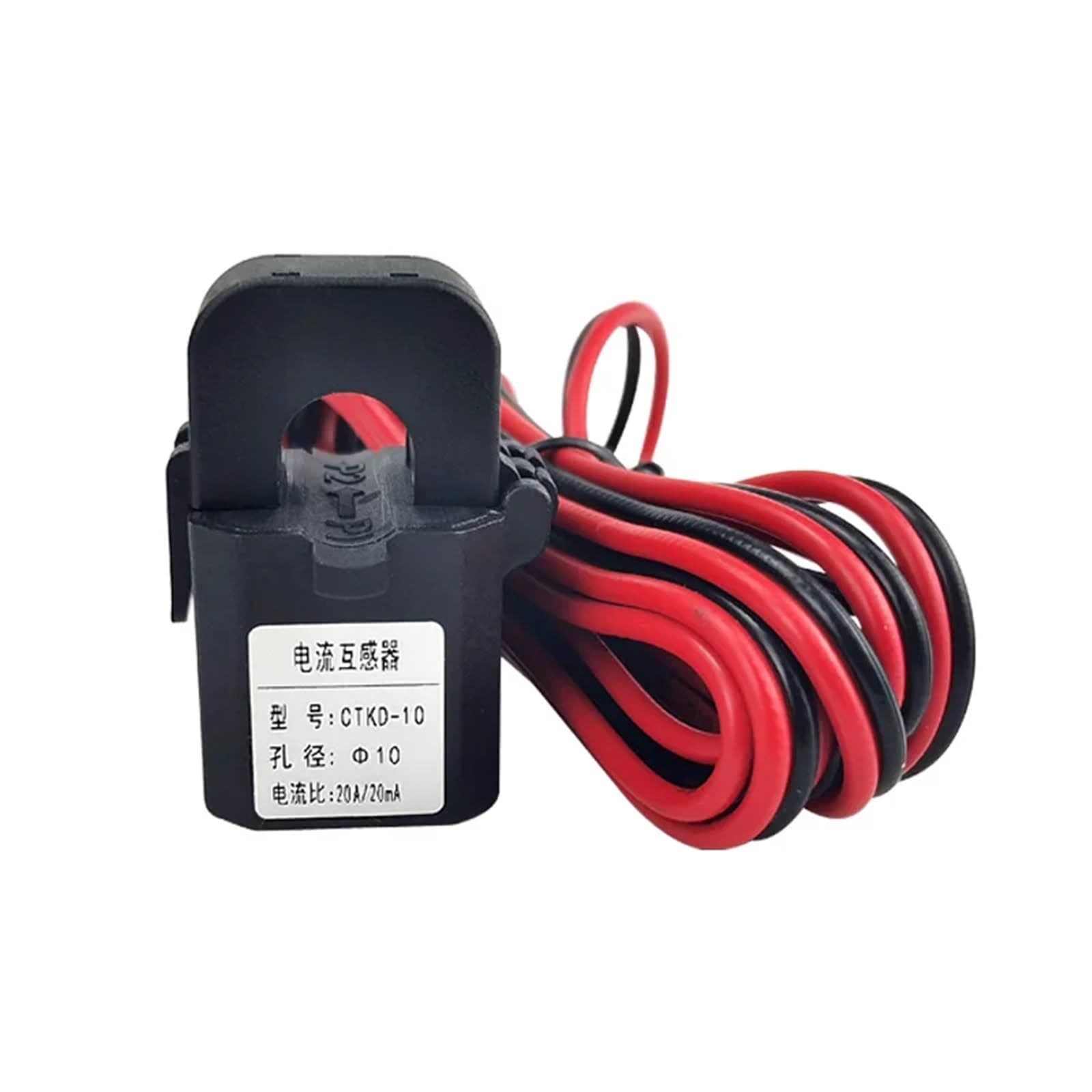 CLEUFWKO 1PCS snap-in small current transformer three-phase power sensor CT mA 0.5 Class 10/20/50/75mA(20A 20mA)