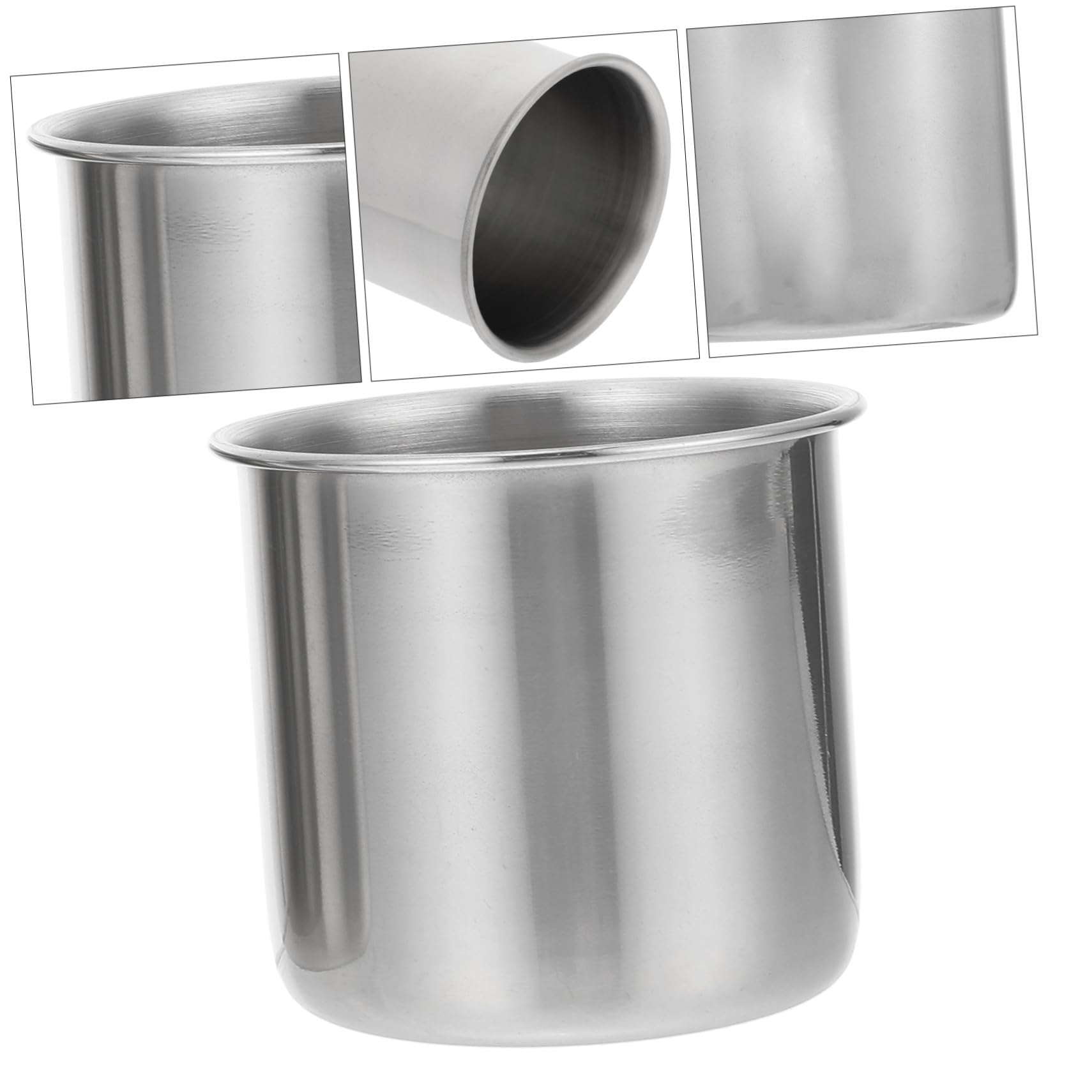 INOOMP 6piezas Vasos Medidores Acero Inoxidable para Laboratorio Vaso Metálico para Medicinas Herramienta de Medición Unidades