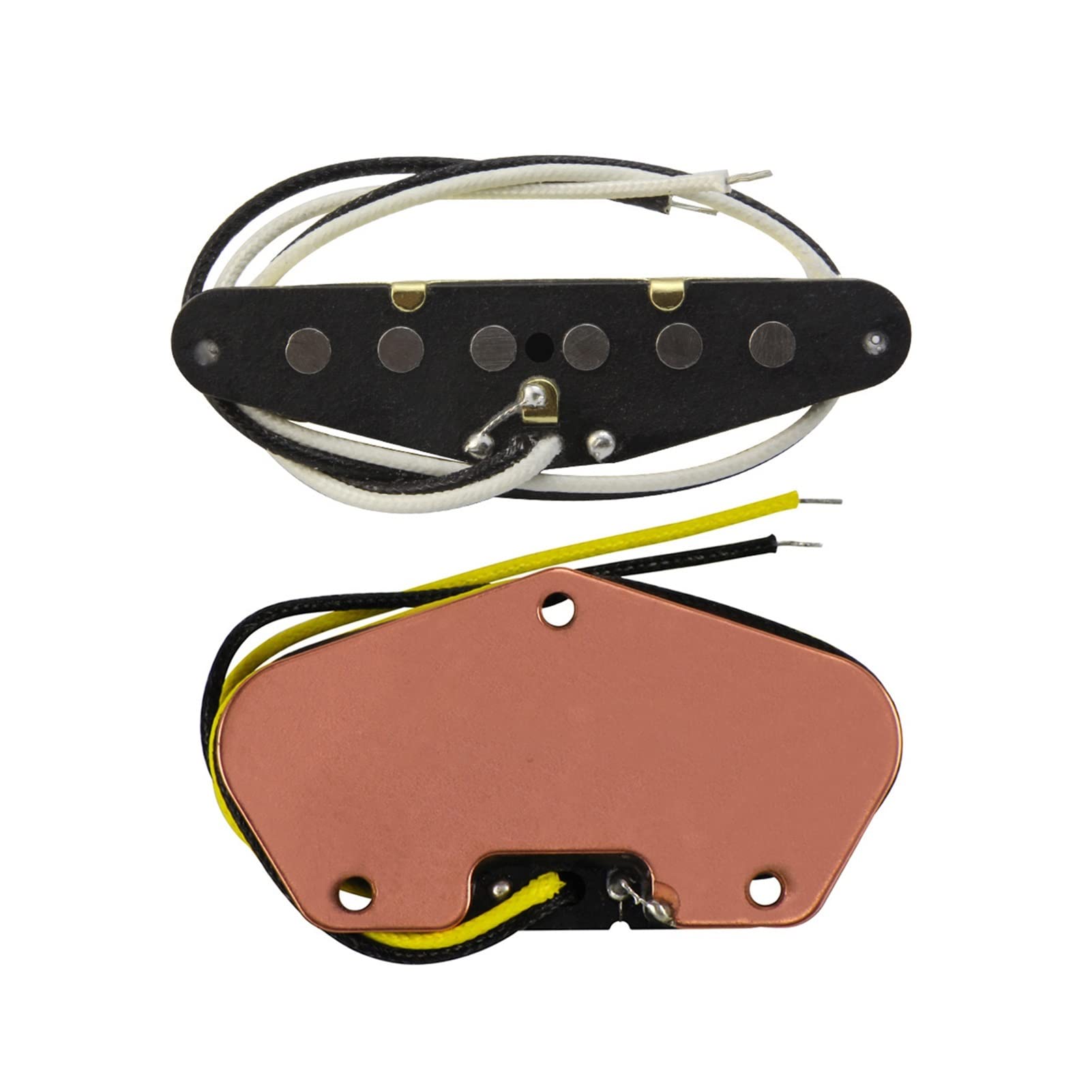 Zestaw odbioru Alnico 5. Tl. Odbiór Zestaw Szyi I Mostu Gitara Elektryczna Pickups Black Chrome Colors Wybierz (Color : Chrome)