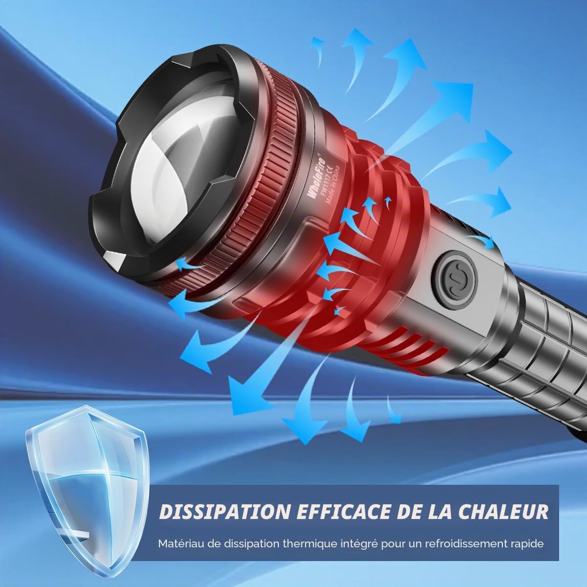 Lampe torche LED rechargeable de 90000 lumens,lampe torche | XHP160 puissante super,zoomable,étanche,5 modes USB pour camping,randonnée,plein air,urgence