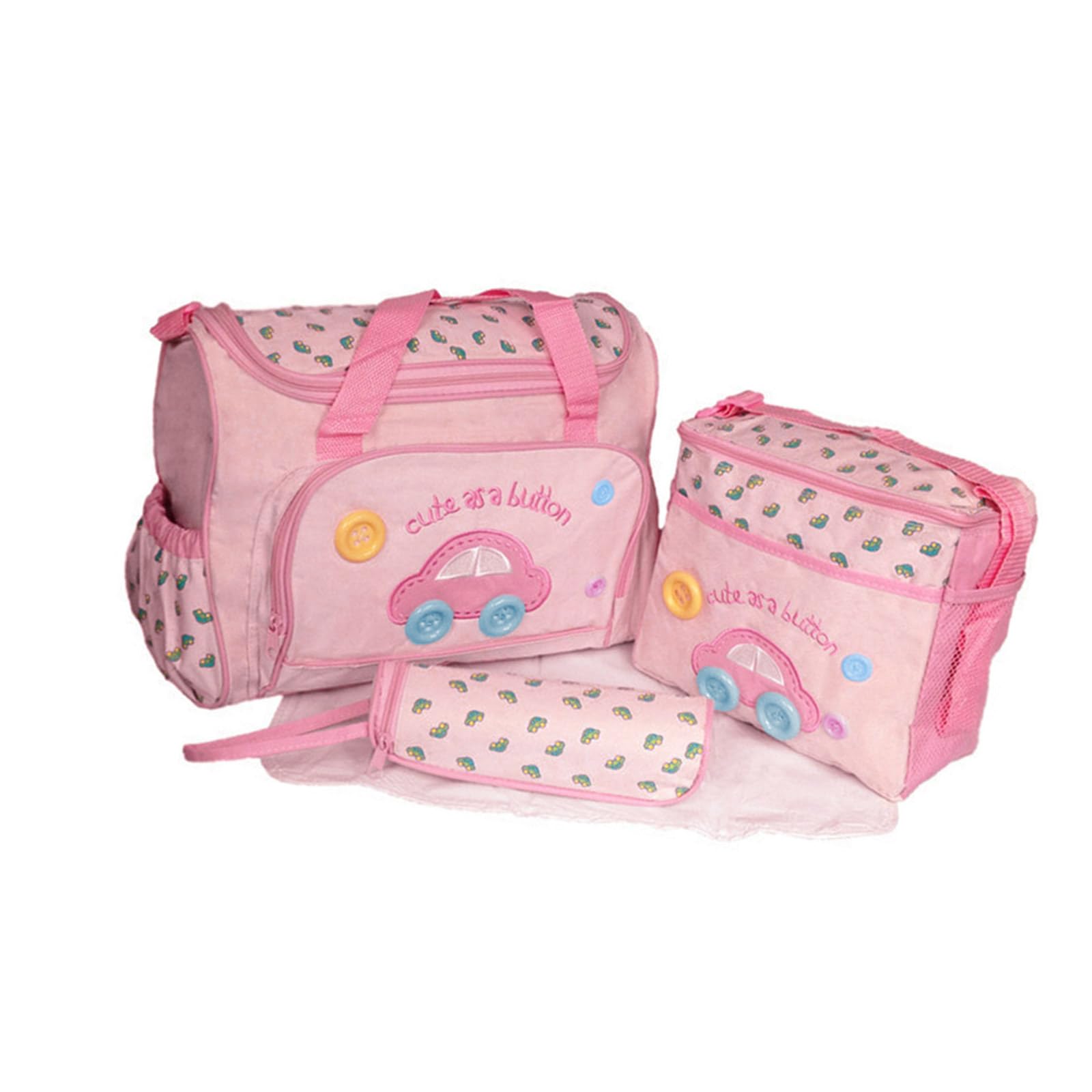 Tsophreniq 4Pcs Multifunctional Baby Changing Bag Set Spacious and Practical Baby Changing Bag Set for Modern Parenting Needs Large Capacity Mom