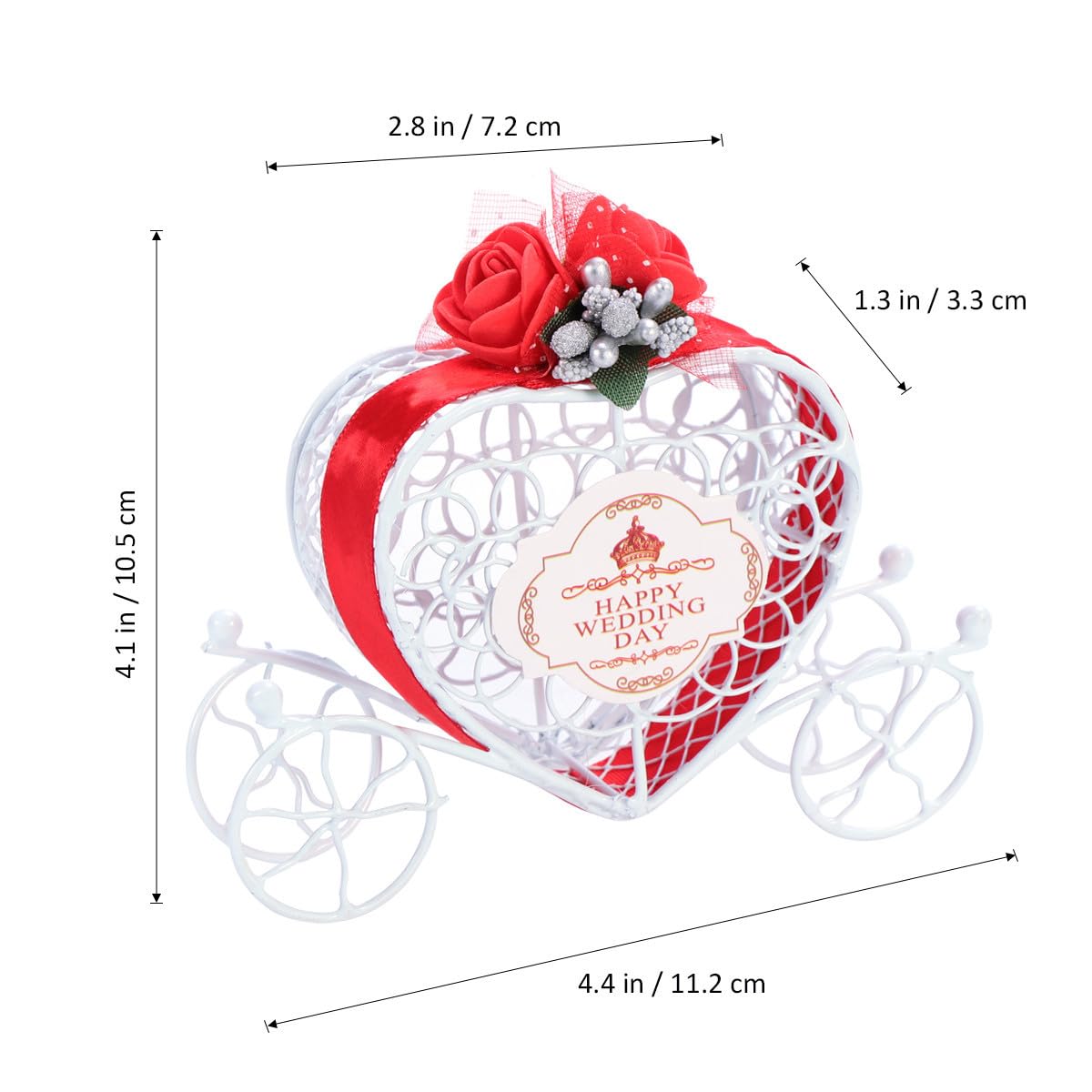SEWACC 20 Piezas Cajas De Cajas Claras De Dulces Favores De Fiesta De Palomitas De Maíz De Dulces En Forma De Corazón Pequeño Contenedor De Dulces Rojo