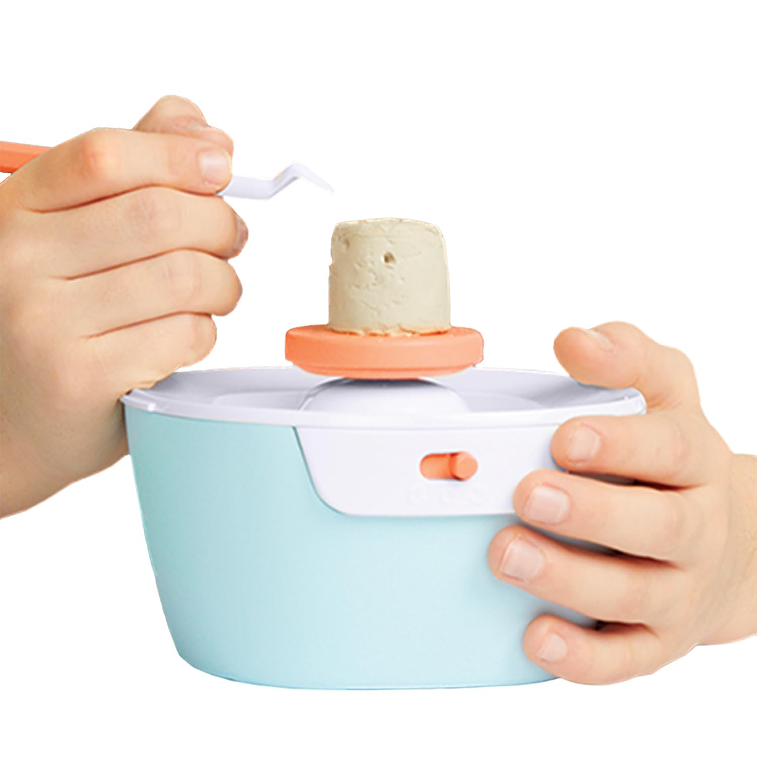 Canal Toys - Art Lab Super Taller de Cerámica – Mini Torno con Cúpula Antidesorden, Arcilla Natural de Secado al Aire -10 Proyectos Guiados - Pinturas y Herramientas - Manualidades Niños 8+ - ART016 | Mini Torno con Cúpula Antidesorden, Arcilla Natural de