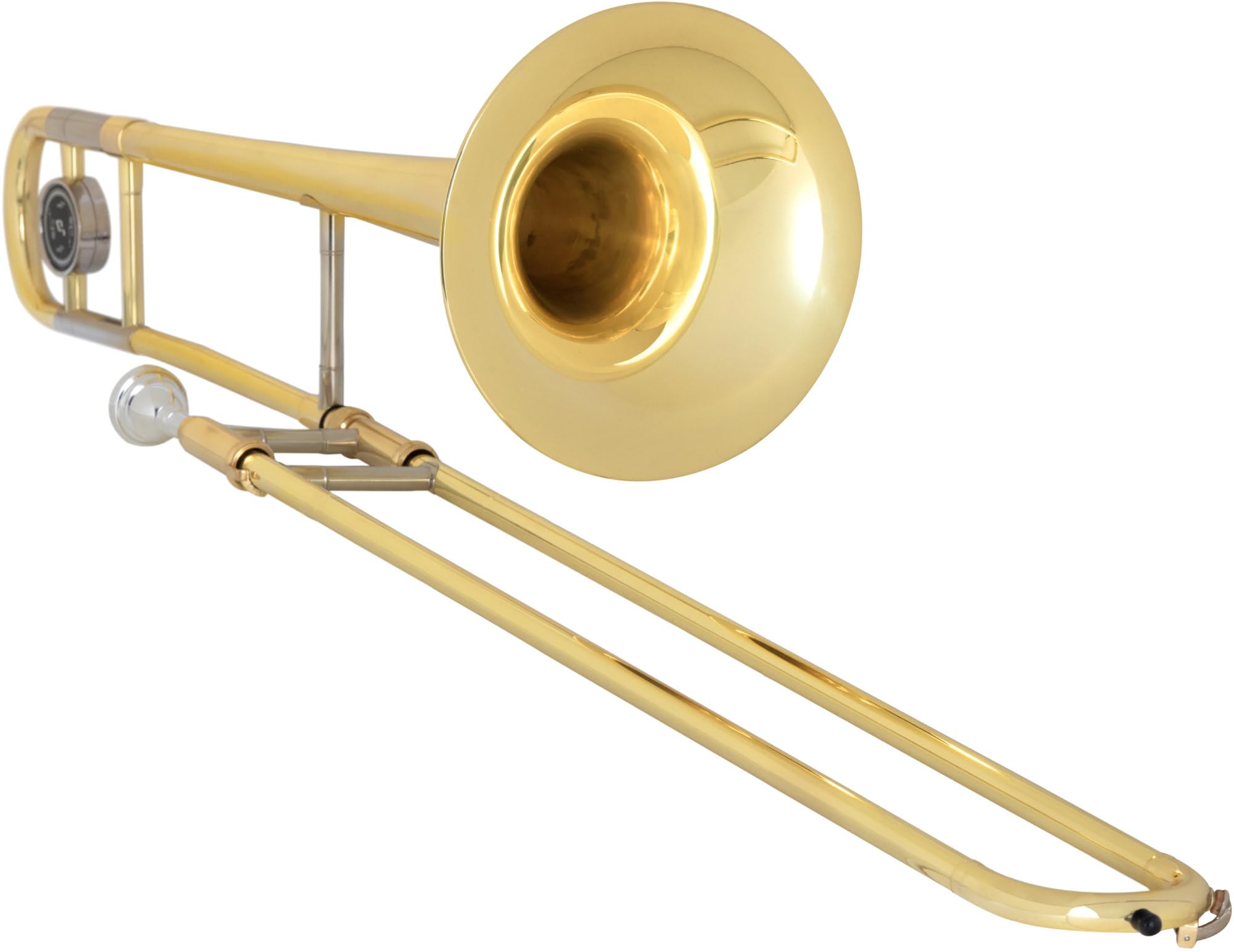 Trombone Ténor Classic Cantabile TP-12 - Accordage Bb - Corps en Laiton - Finition Vernis Clair, Coulisse Intérieure en Maillechort, Chromée - Set Incl. Embouchure et Étui Léger