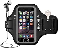 Vista 1 de Brazalete para iPhone 7/7Plus. JEMACHE. Soporta el toque con un solo dedo. Ideal para entrenar en el gimnasio, correr, hacer ejercicio. Brazalete