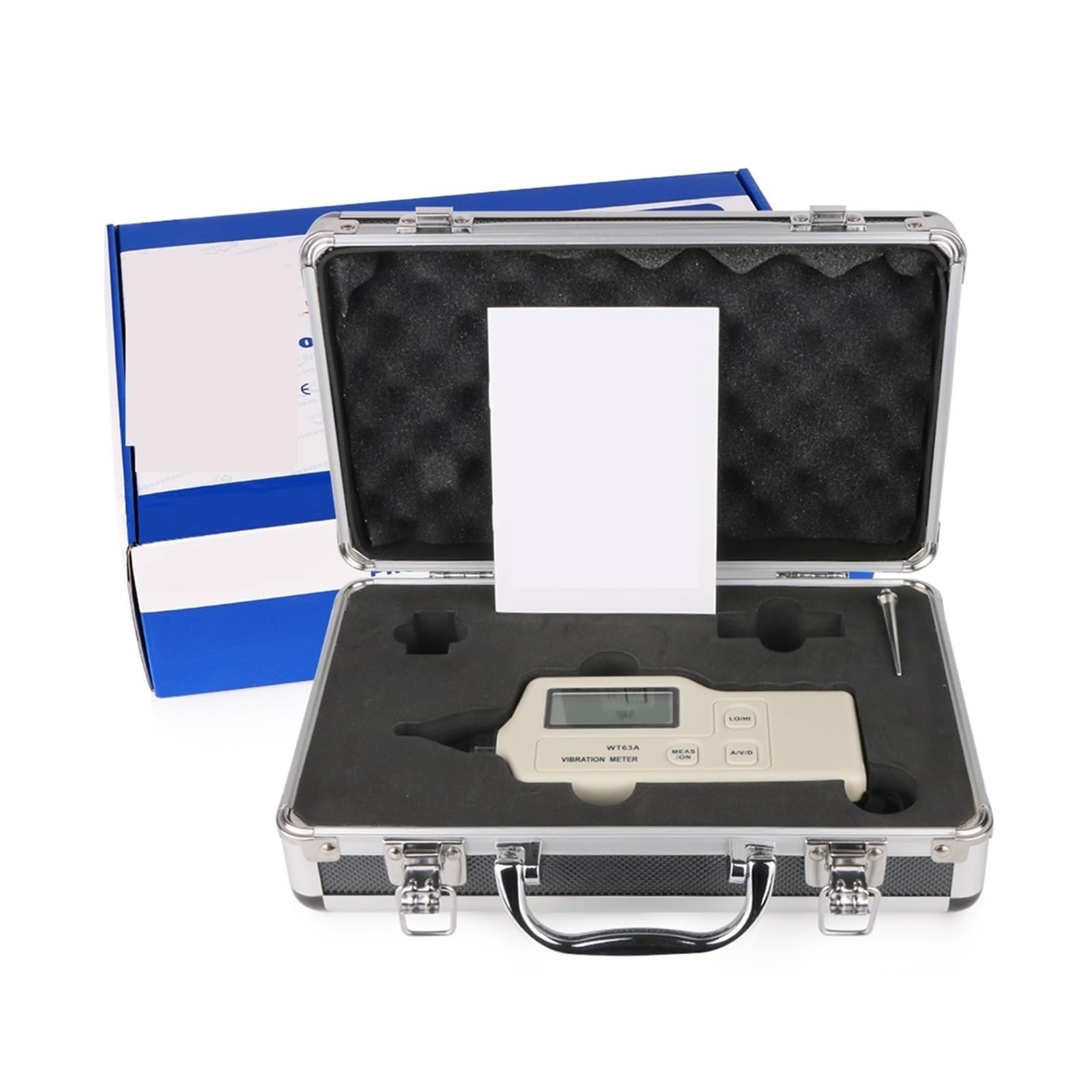 Vibromètre numérique, Vibromètre numérique haute précision, analyseur de fréquence vibration électronique LCD, portable WT63A
