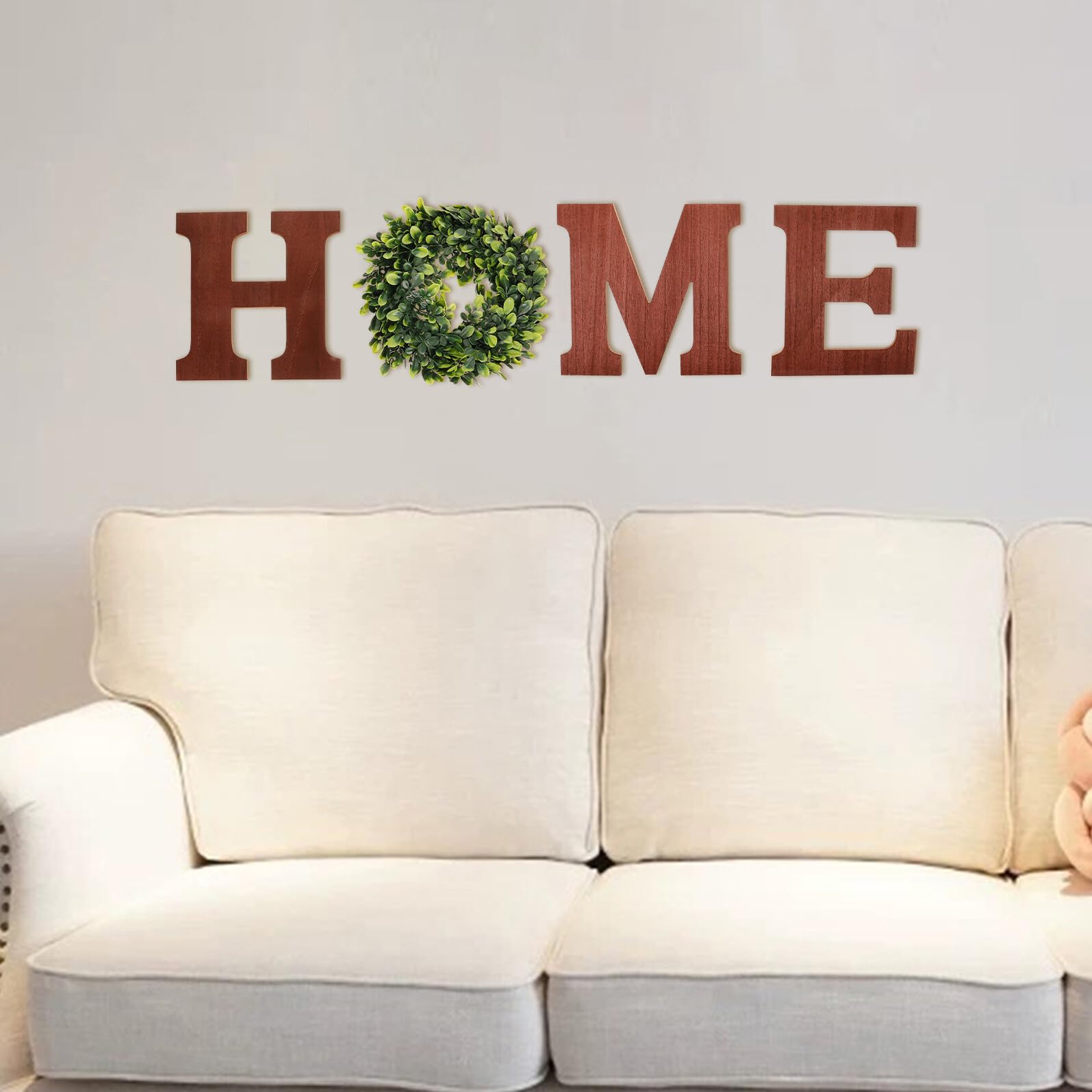 Gadpiparty Home Buchstaben Wandbehänge Kreative Hängende Heimdekoration für Innenbereich Natürliche und Stilvolle Wohnkultur Ornamente