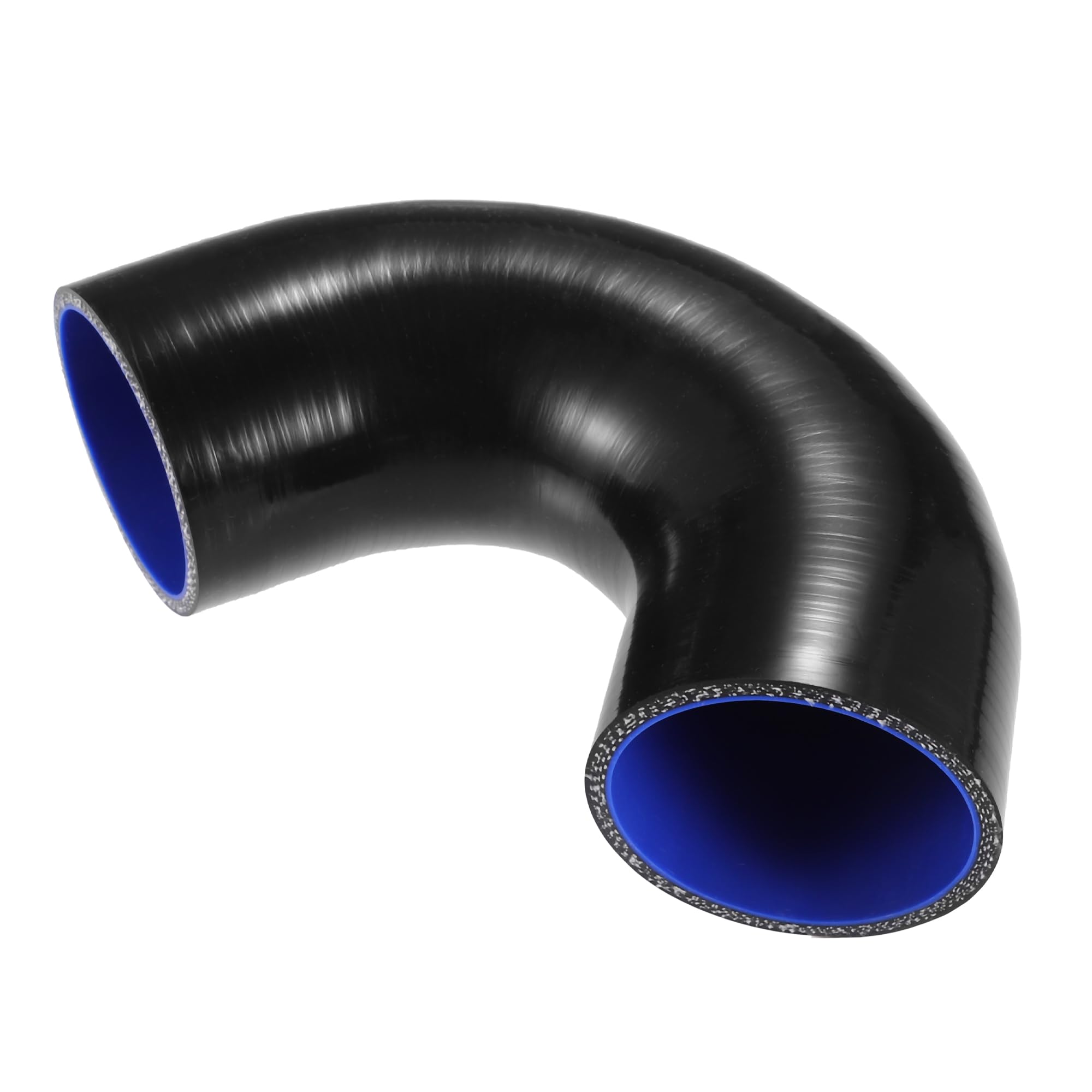 QUARKZMAN Accoppiatore Silicone Tubo Nero 1 Pezzo Auto 70mm 135°C | Diametro Interno 70mm, Esterno 80mm, Lunghezza 100mm, Temperatura -60°C A 300°C, Spessore 5mm, Non Per Olio.