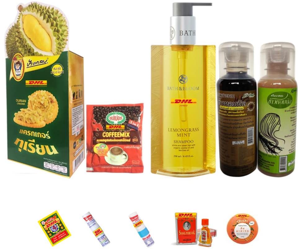 New Set IC06 Fried Durian Cracker Crispy Monthong OTOP Thailand Fruit Exotic Bath & Bloom Lemongrass