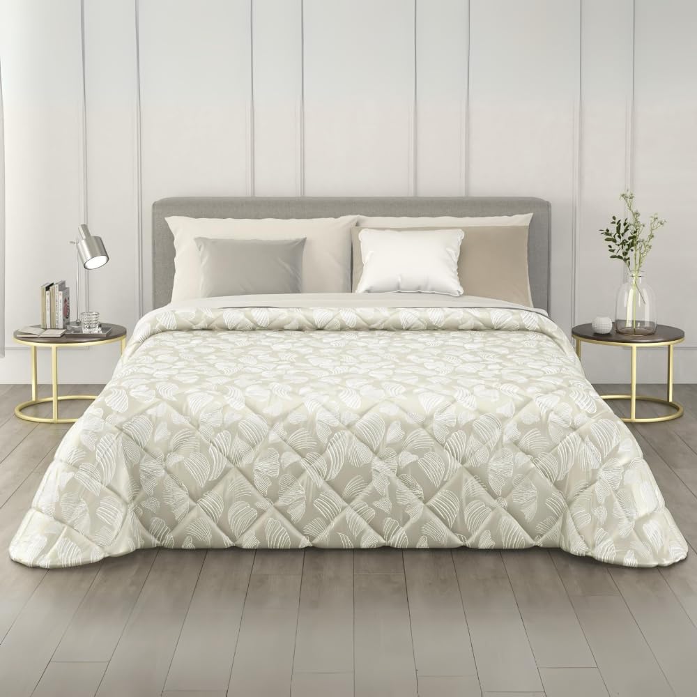 MAXIME MAISON - Colchas Cama 150 Modernas (260x265cm) Colcha de Invierno (300 gr/mq) Cubre Cama en Satén Jacquard Made in Italy