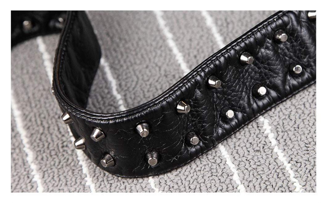 Ro Rox Calamity Damen PU Punk Goth Schule Rucksack mit Nieten