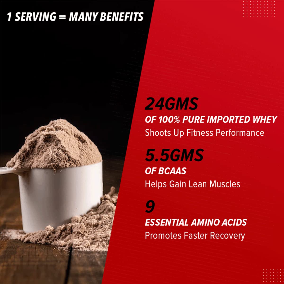 GNC Pro Performance 100% Whey Protein Powder | 35 Gm | 1 Serving | Boosts Strength & Endurance | Builds Lean Muscles | Fastens Muscle Recovery | 24g Protein | 5.5g BCAA | Chocolate Fudge — Amazon image 3