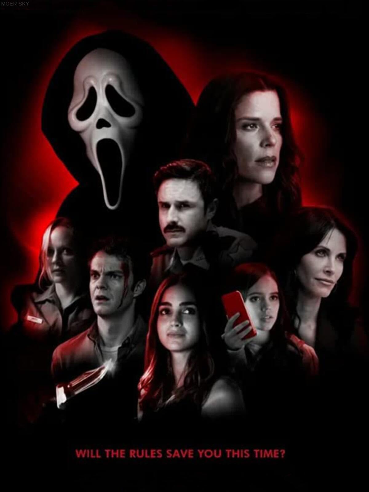 MOER SKY Horror Character Movie Character Diamond Painting Set, Adult 5D DIY Round Diamond Art Painting Embroidery Home Art Wall Decoration 12x16 inch