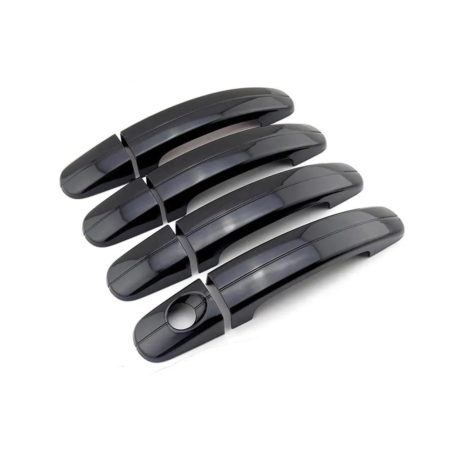 Cavinbdz Glossy Black Car Door Handle Cover Trim For Ford For Focus 2 Ii Mk2 3 Mk3 For Kuga For Ranger For Transit For Tourneo For Escape For C-Max (Glossy Black)