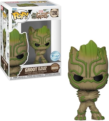 Funko Marvel 85 años Groot como Black Panther Pop!