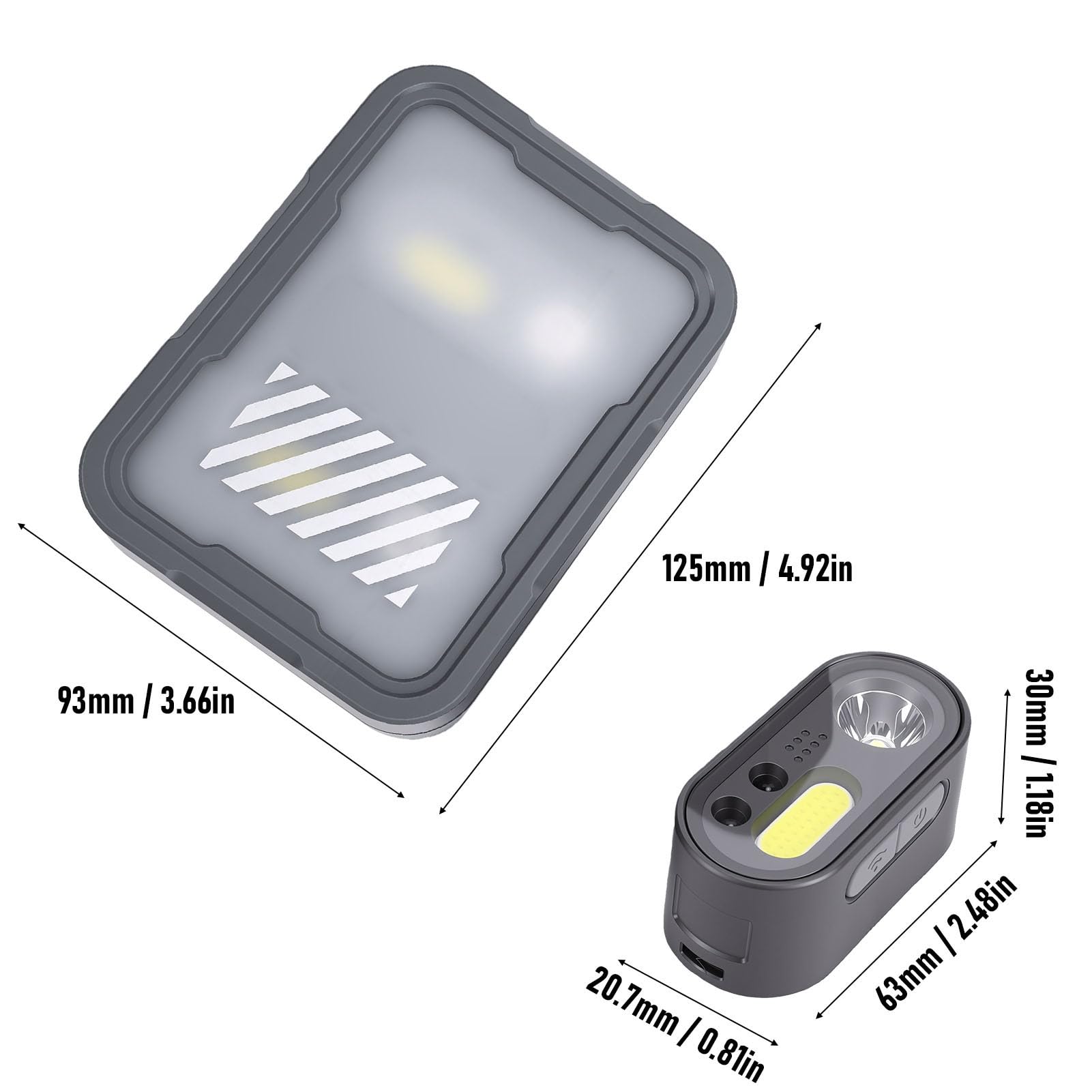 Naroote LED-Stirnlampe, Wiederaufladbare Stirnlampe mit Ladekoffer, Aufhängehaken, Intelligentem Bewegungssensor, Wasserdichtem Design, Vielseitig Einsetzbar zum Angeln, Wandern