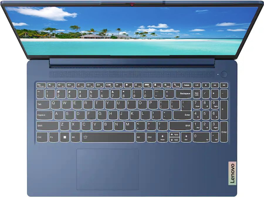 Image of Lenovo IdeaPad Slim 3 15.6 inch FHD Laptop, with Free Lifetime Microsoft Office, AMD Ryzen 5 40, 8GB RAM, 1TB SSD, AMD Radeon 610M, Windows 11 Pro, Abyss Blue, WiFi 6, Copilot, with USB Hub