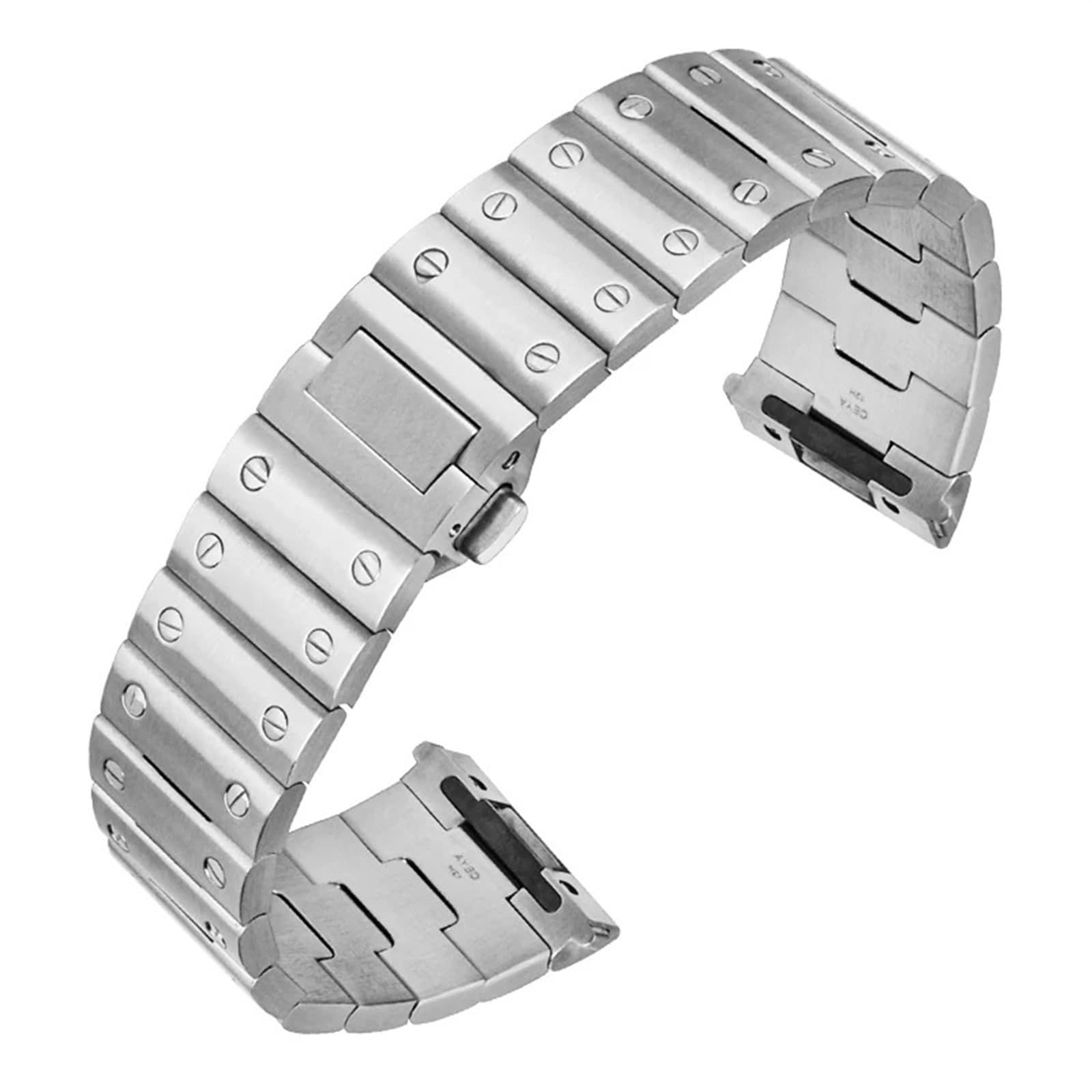 Cartier バングル・リストバンド Solid Stainless Steel Watch Band for Cartier Santos wssa0010