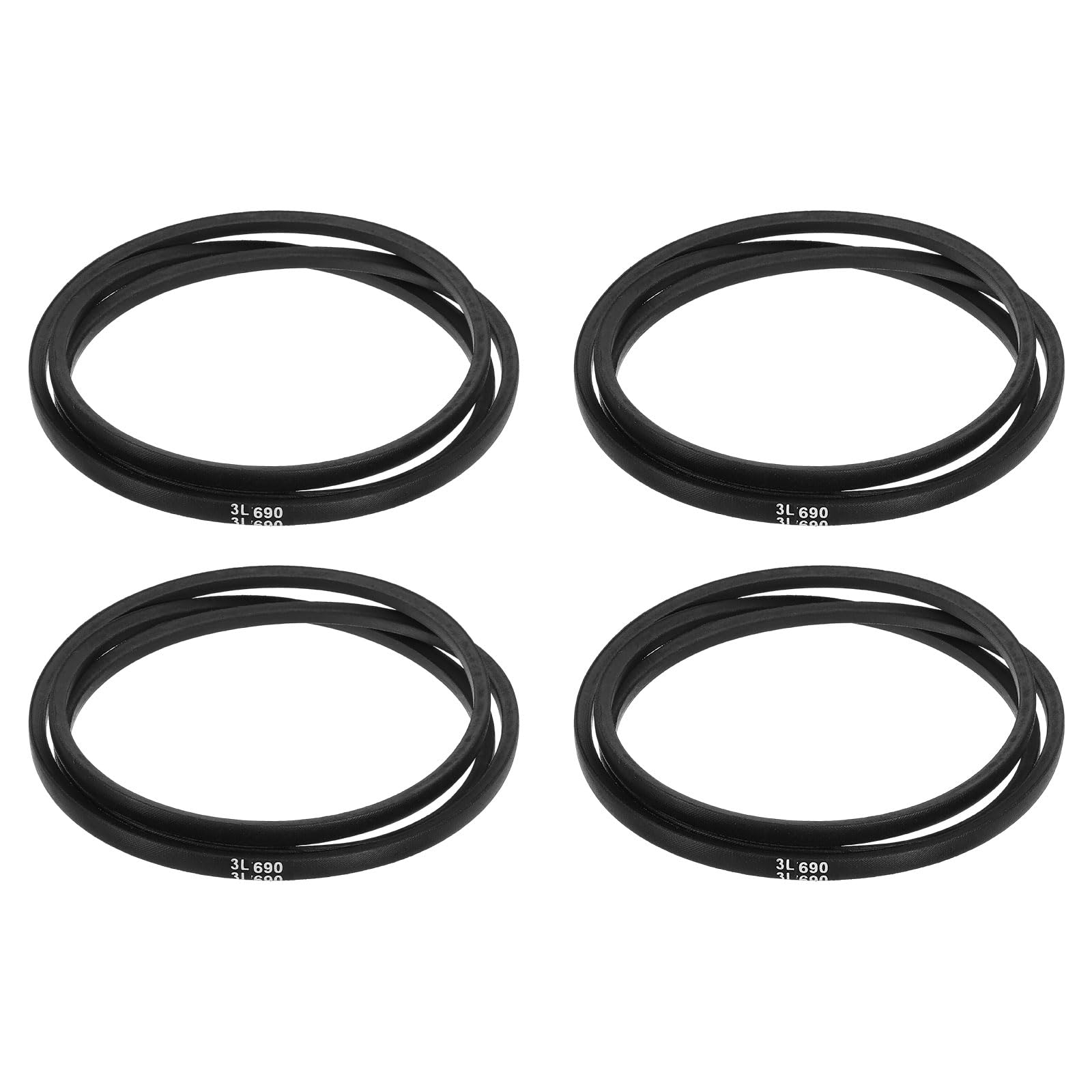 uxcell 3L240 Classic Wrapped Rubber V-Belt, 24"(610mm) Outside Circumference, 3L Profile V Belt 3/8" Width 7/32" Height — view 154