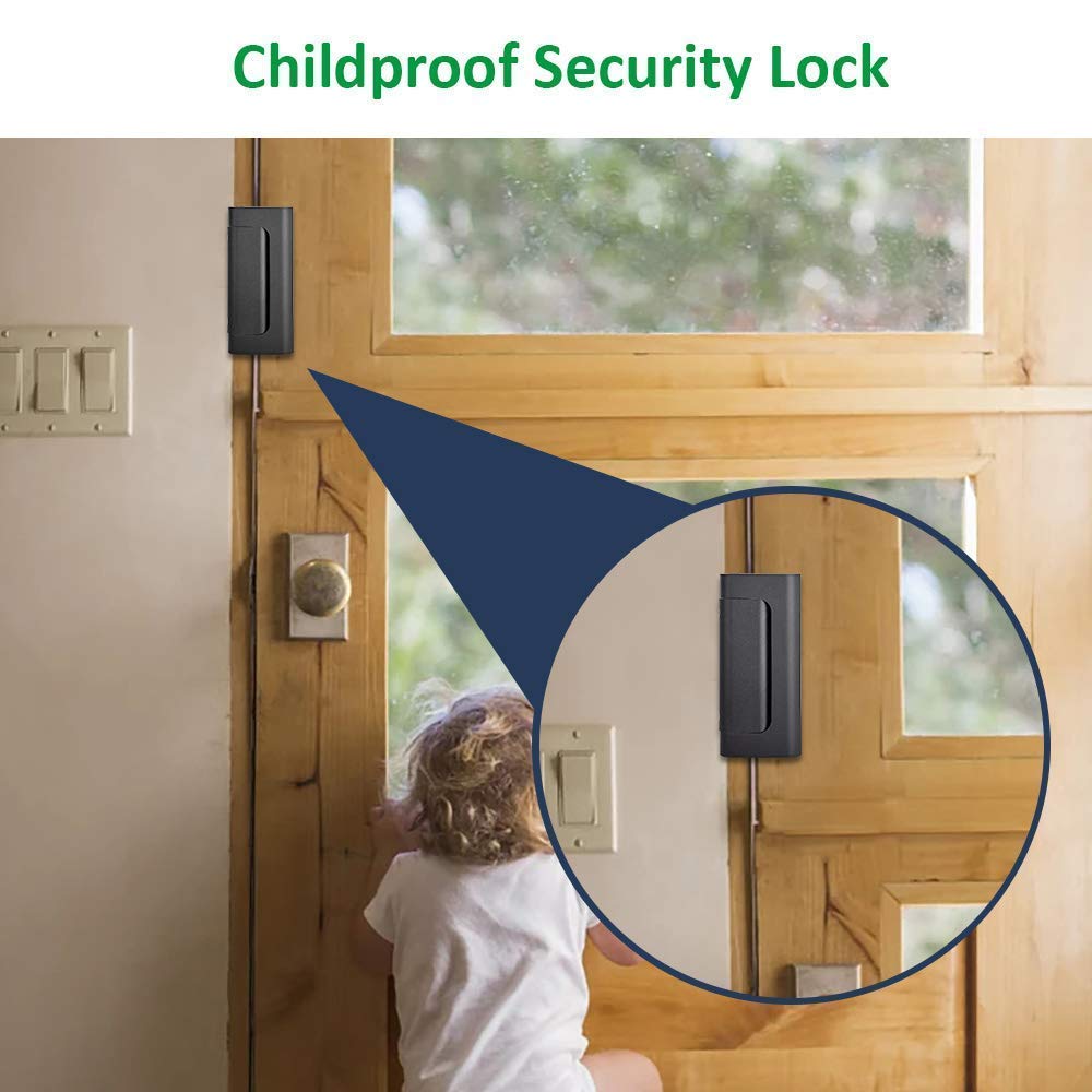 Metal Child Window Lock Snapklik.com : Home Security Door Reinforcement Lock Upgraded Front ...