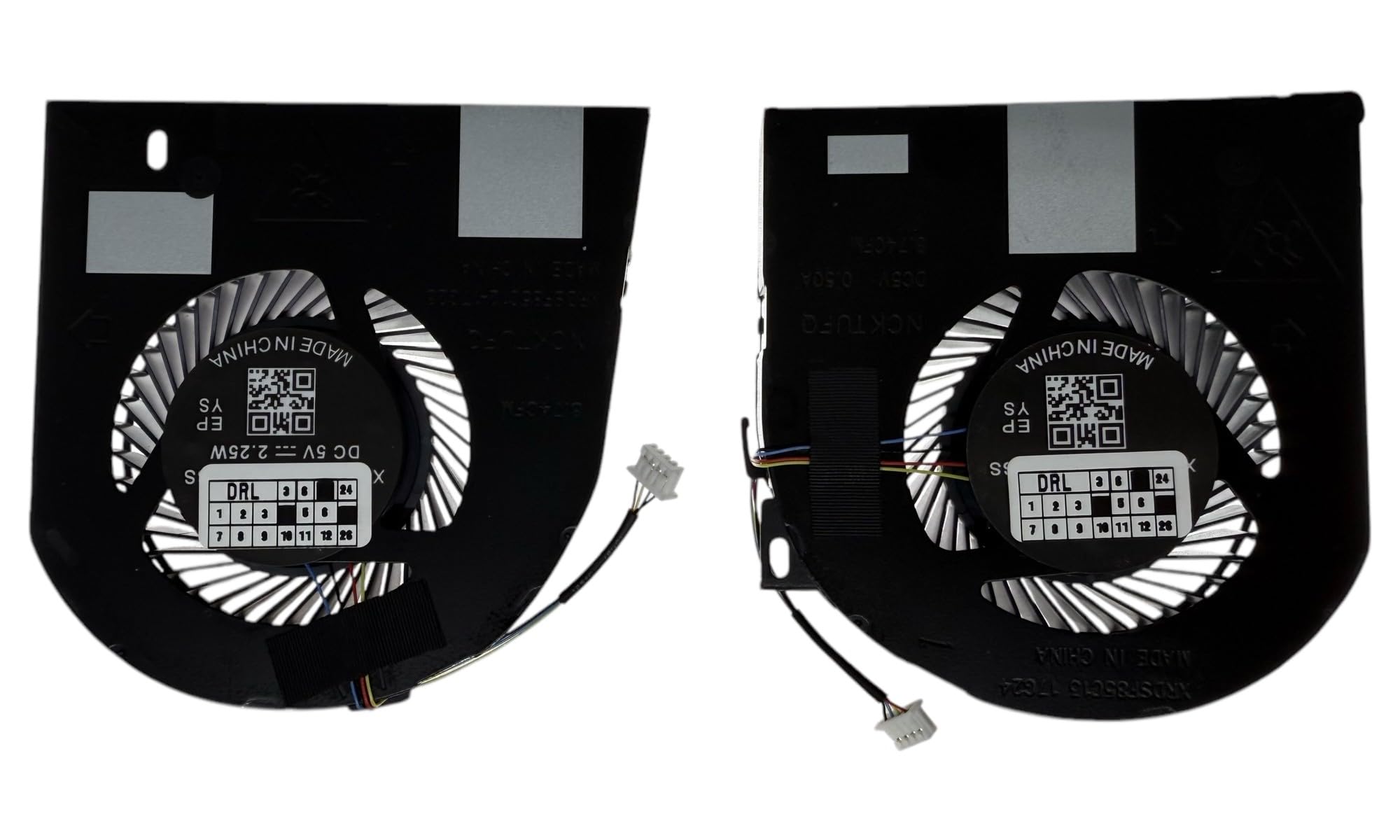 SET Ventola di Raffreddamento compatibile per Dell Precision 7530, 7540 PN: MG75090V1-C160-S9A, MG75090V1-C170-S9A, NS85C12-17G23, NS85C13-17G24