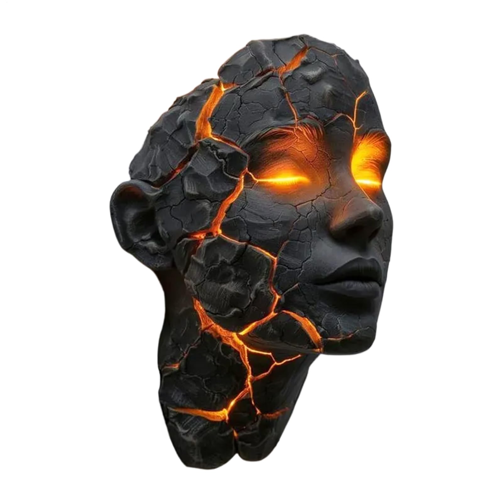 Cracked Soul Wall Light, 3D Illusion LED Wall Sconce, Shattered Glass Effect Light, Resin Art Fixture, Shattered Soul Sculpture Halloween Decor for Bedroom Living Room Bar Cafe, Easy Installation
