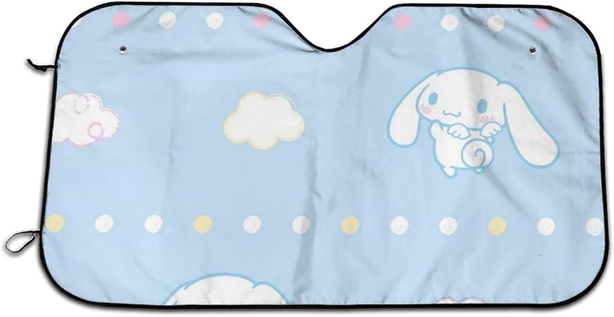 Amazon シナモロール ナポレックス 車用 サンシェード ディズニー カーズ ブラック 展開寸法700 1300mm 吸盤2個付 サンシェード 車 バイク