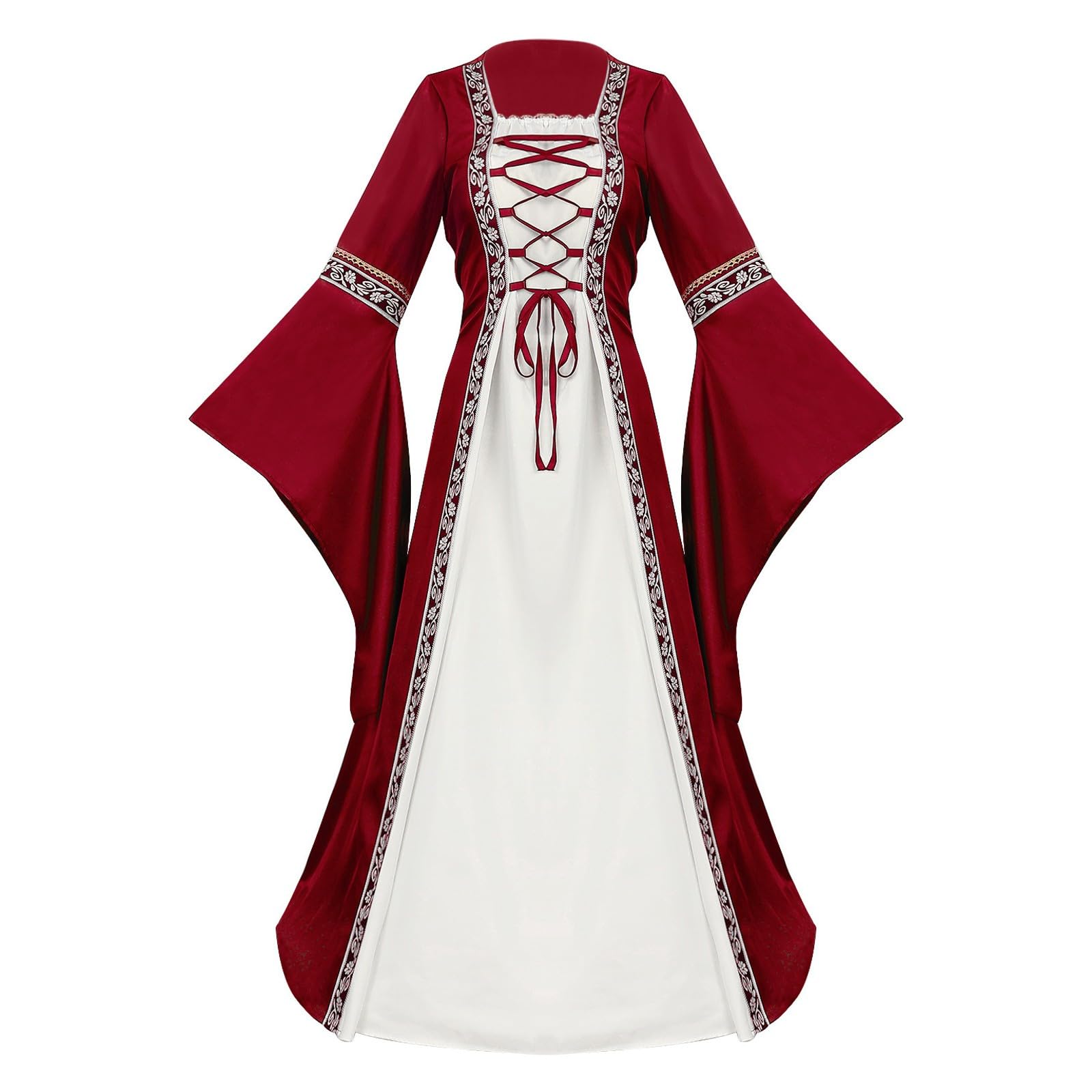 Disfraz Mujer Disfraz Vikinga Ropa Medieval Mujer Xxxxxl Campesina Medieval Cosplay Costume Women Vikingo Trajes Medievales Vestidos Medievales Verde Vestido Halloween Traje Rojo Vikinga Vestido