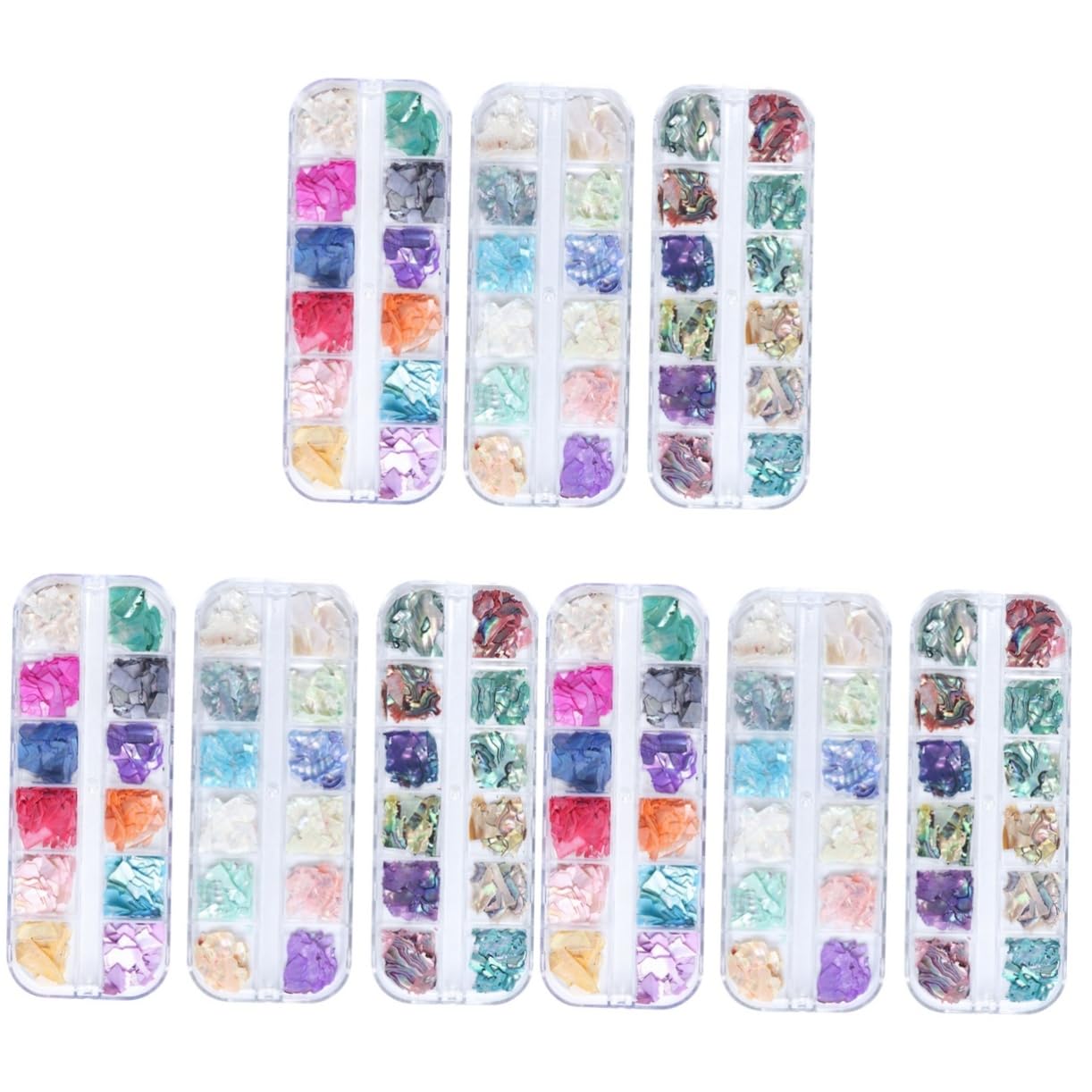 Didiseaon 3 Set Toppa Glitterata Per Unghie Punte Per Trapano Per Unghie Fascino Fiocco Decorazioni Unghie Decorazioni Per Unghie Accessori Chiodatrice Decorazione Delle Unghie 3 Scatole*3