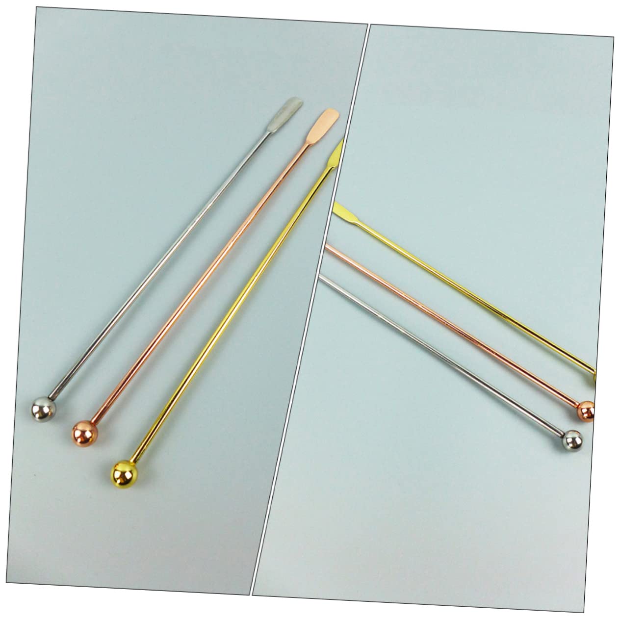 Alipis Stirring Rods Set 6pcs Stainless Mixer Stick Swizzle Sticks for Coffee Tea