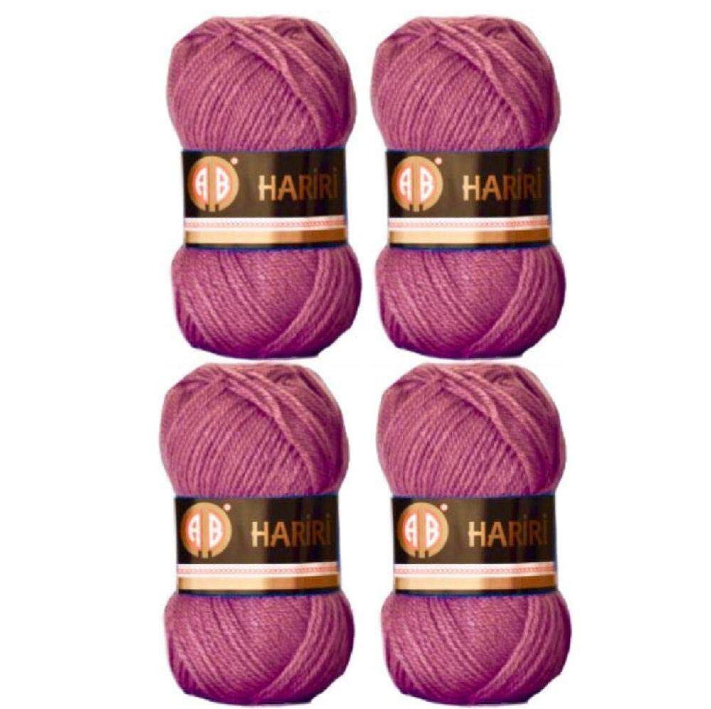 4X AB Hariri Neon Pink Colour No.140 Crochet and Knitting Yarn