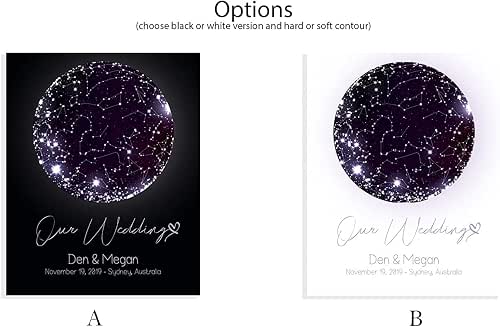 Custom Star Map Personalized Print Constellation Chart Night sky Poster