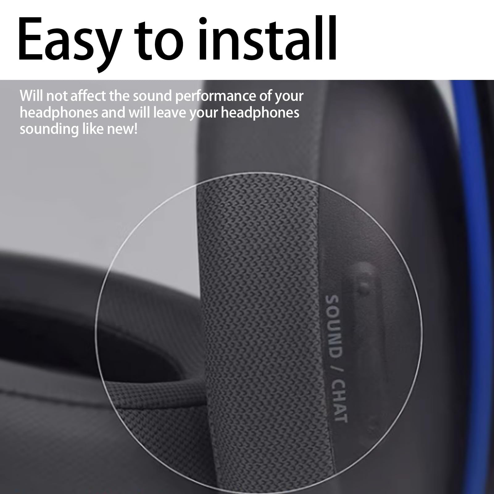 Coussinets Casque d'oreille de Remplacement pour PlayStation 5 Pulse PS5 3D avec Tissu Respirant et Mousse Anti-Bruit