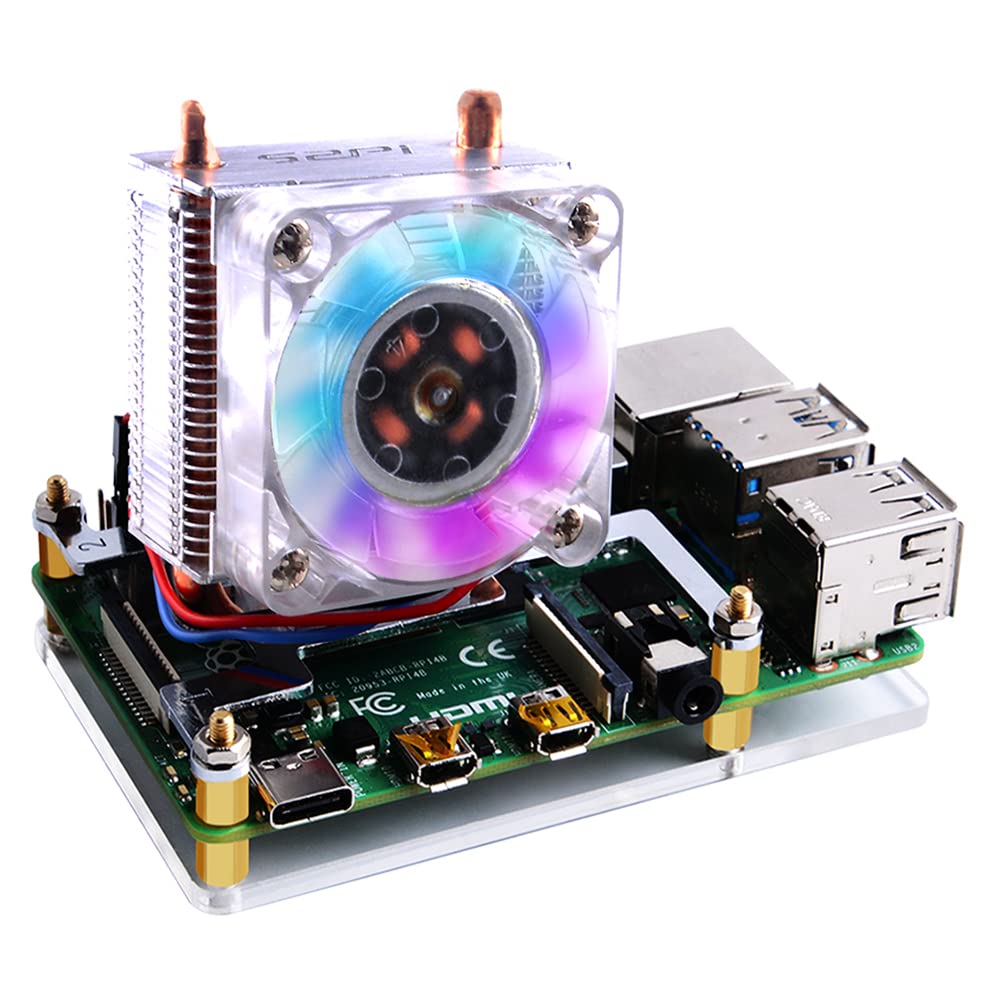 GeeekPi 2pcs Quiet Fan For Raspberry Pi 4, Pi Cooling Fan - View #2